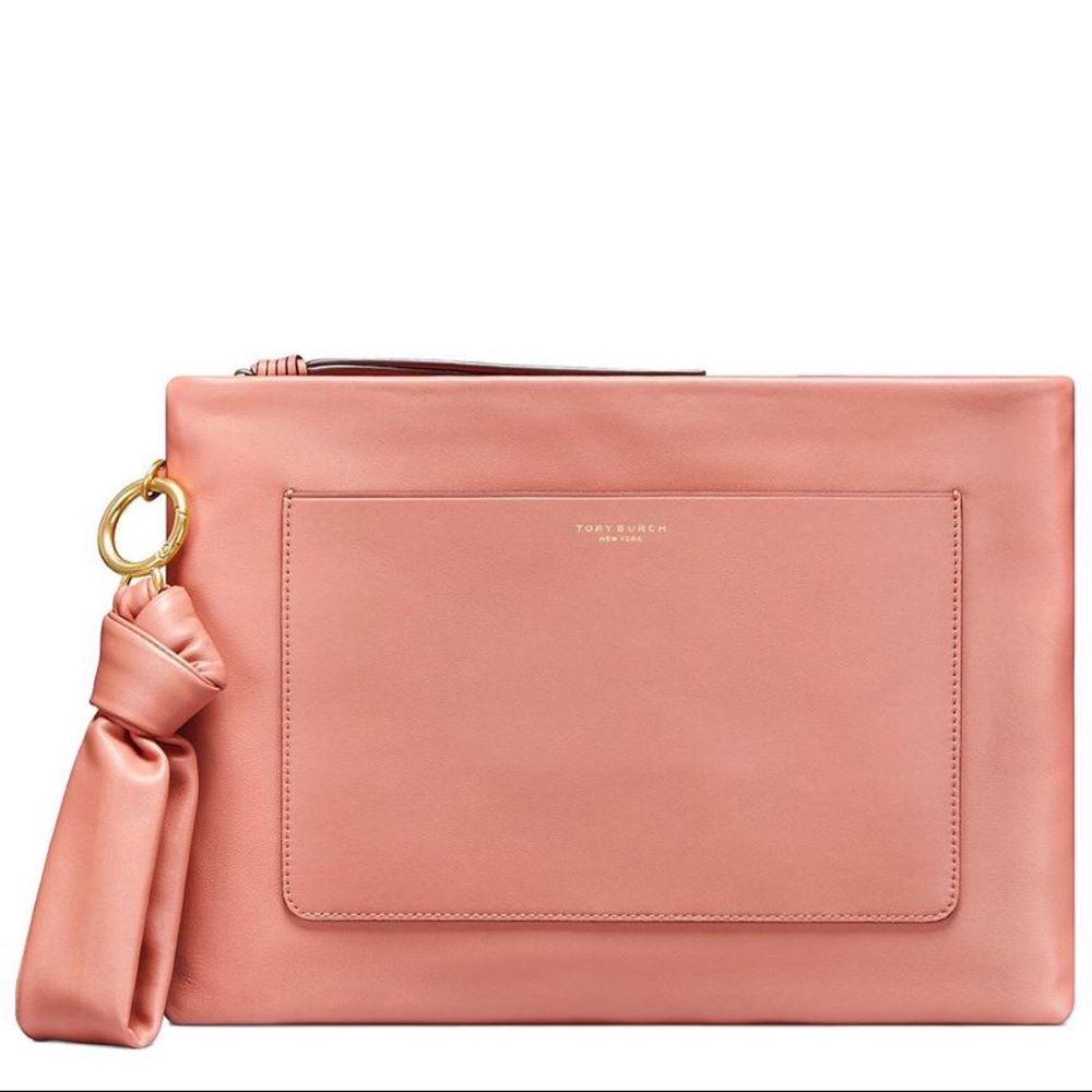NWT Tory Burch Beau Pouch Clutch, Tramonto